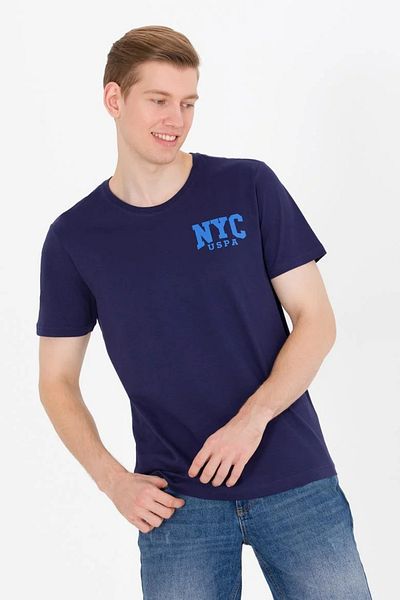 U.S. Polo Assn. Men's White navy blue Collar T-shirt