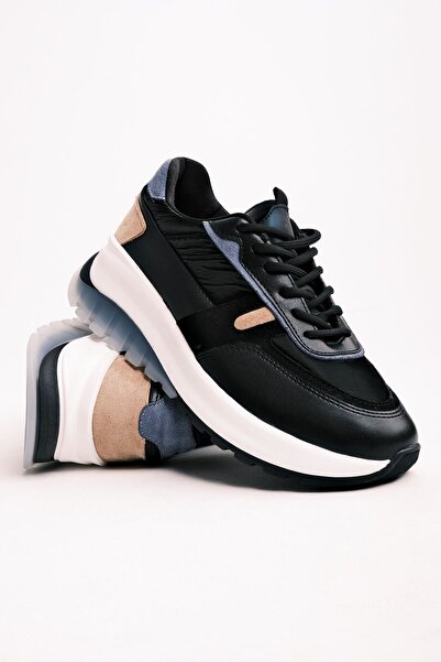 Lal Shoes & Bags Rosaleen Kadın Spor Ayakkabı Şeffaf Taban Detay-siyah