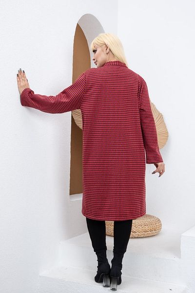 sinemisxxl jacquard knitted interlock fabric plus size long jacket