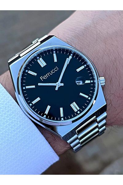 Ferrucci BLKT.2.821 Ferrucci New Season Steel Cord 30 Mt Water Resistant Special Series Men's Wristwatch