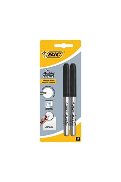 Bic Marcare Textil Permanent Tekstil Markörü 2`li Blister