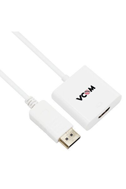 Universal Vcom 0.15 منفذ عرض أبيض ذكر إلى محول HDMI أنثى
