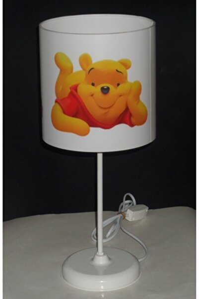 esinece Girl's Boy's Bedroom Teddy Bear PVC Lampshade with Metal Legs