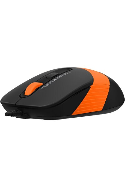 Universal A4Tech USB 1600DPI Black - Orange Mouse