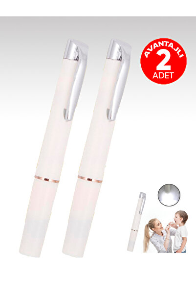 EGESTA 2 Adet - Led Işıklı Doktor Muayene Yaka Kalemi / Penlight - Beyaz