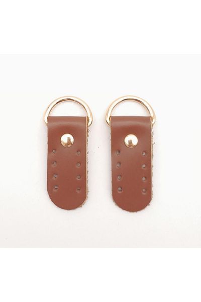 angel çanta aksesuar Angel Bag Accessory Real Leather Shoe (Böce) Milk Coffee Color Light Gold Metal