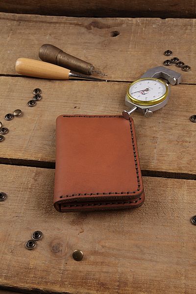New Coast Leather 1900's Χειροποίητη ανδρική κάρτα από γνήσιο δέρμα