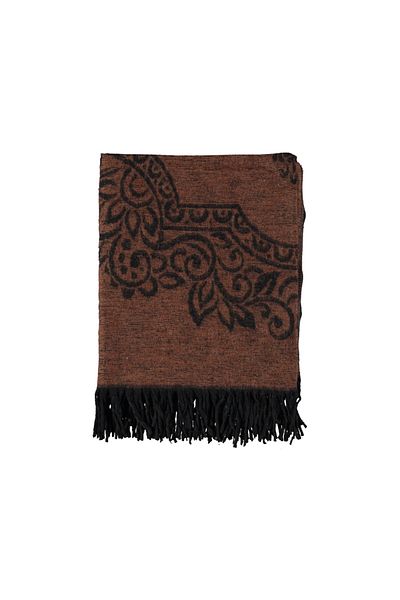 Lavinya Sun Pattern Women's Winter Double Sided Poncho Shoulder Shawl