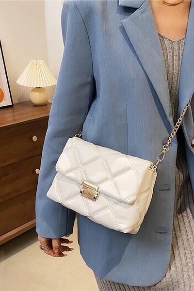 bag&more Kadın Kapitone Desenli Zincir Askılı Omuz Çantası