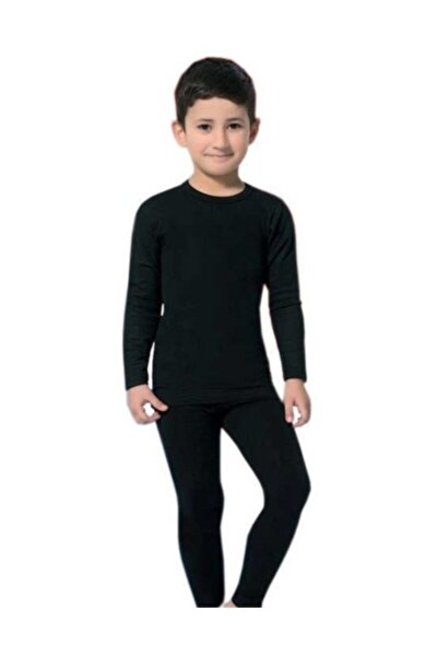 j.j.jilly jolly baby&kids Boy's Thermal Bottom-top Σετ Μαύρο
