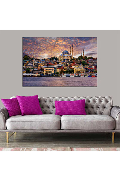 Sennight Dekoratif Baskı İstanbul Gün Batımı Kanvas Tablo