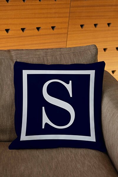 Şah Dekor Κάλυμμα μαξιλαριού με ριχτάρι με ψηφιακή εκτύπωση σε μπλε και λευκό...