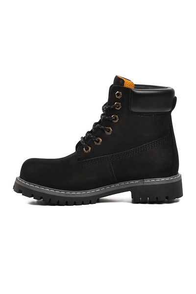 Bulldozer Μαύρες μπότες Unisex Nubuck