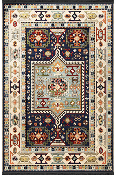 Rugs Modern Halı Πολύχρωμο παραδοσιακό μοτίβο με έθνικ σχέδια, vintage διακοσ...