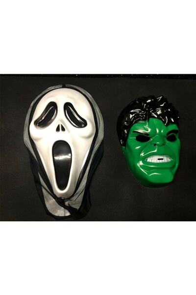 Genel Markalar Cadılar Bayramı 2'li Hulk Ve Çığlık Maskesi
