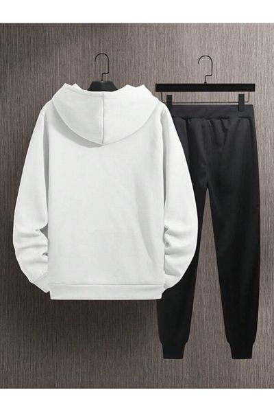 YUVEST BLACKROCK Black Beast Mode Printed Hooded Sweatshirt and Sweatpants Tracksuit Set