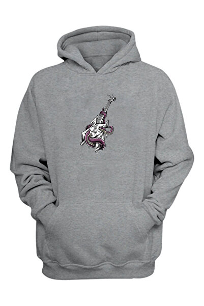 THEWERT Unisex Warlock električna gitara, ljubičasto-siva, regular fit majica