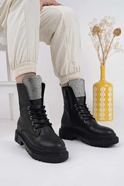 FOLLOWHER Kadın Bagcıklı Taş Detaylı Postal Bot