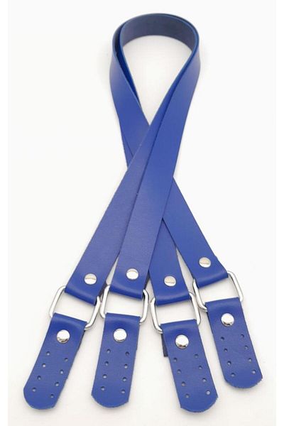 angel çanta aksesuar Geanta Angel Blue din Imitatie Piele - Model Karedört, Maner din Metal Argintiu