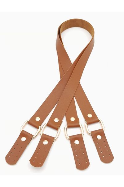 angel çanta aksesuar Αξεσουάρ Angel Bag Square Model Faux Leather Tan Χρώμα Λαβή τσάντας Ανοιχτόχρωμο μεταλλικό