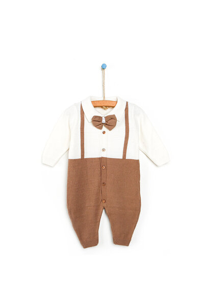 miranda MILARDA Yenidoğan Triko Patiksiz Tulum Erkek Bebek