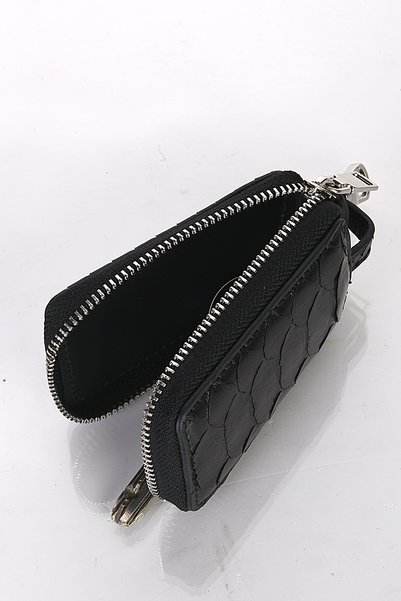 fubileather Luxury Snakeskin Minimalist Keychain