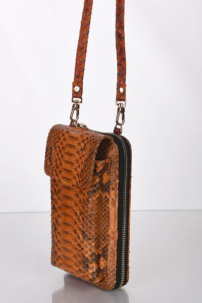 fubileather Suport pentru telefon și portofel din piele naturală cu mai multe compartimente