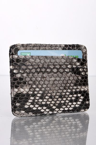 fubileather Γνήσια θήκη για κάρτες Unisex από δέρμα φιδιού