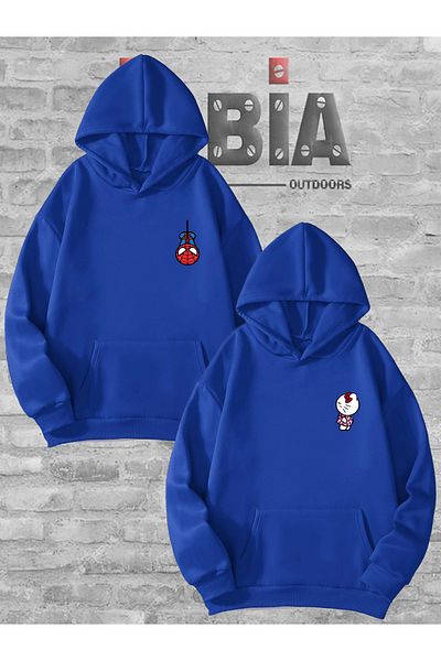 Jobia Outdoors Γυναικεία Ανδρικά Hello Kitty Spiderman Lover Couple Σχέδιο Φούτερ με κουκούλα Σετ 2 τεμαχίων