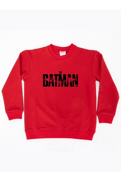 Batman printed cotton fabric children's sweatshirt
