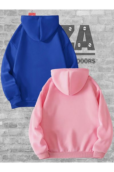 Joza Outdoors Γυναικείο Ανδρικό Unisex Unisex Unisex Lover Couple Συνδυασμός Σχεδιασμός Φούτερ με κουκούλα Σετ 2 τεμαχίων