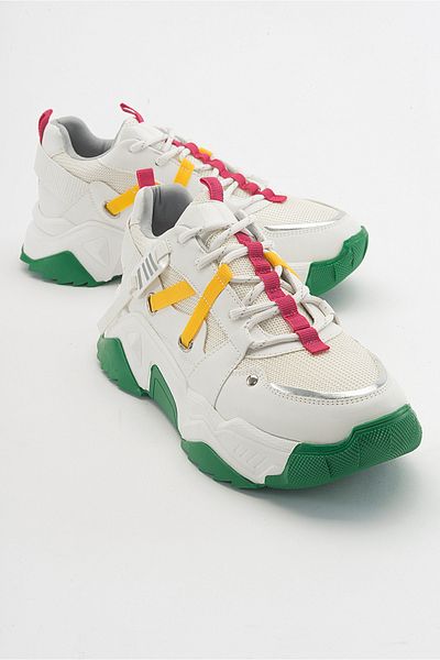 LuviShoes Pantofi sport de damă LEONA alb fucsia