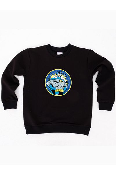 Batman printed cotton fabric children's sweatshirt