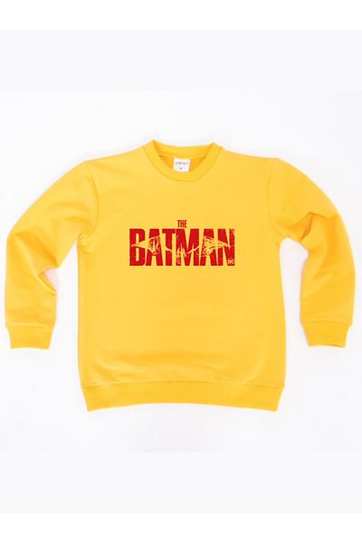 Batman printed cotton fabric children's sweatshirt