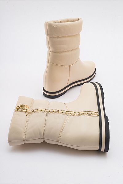 LuviShoes STOR Beige Skin Women's Boots