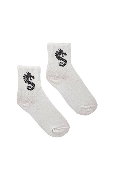 Bonapart Κάλτσες Unisex White Dragon College