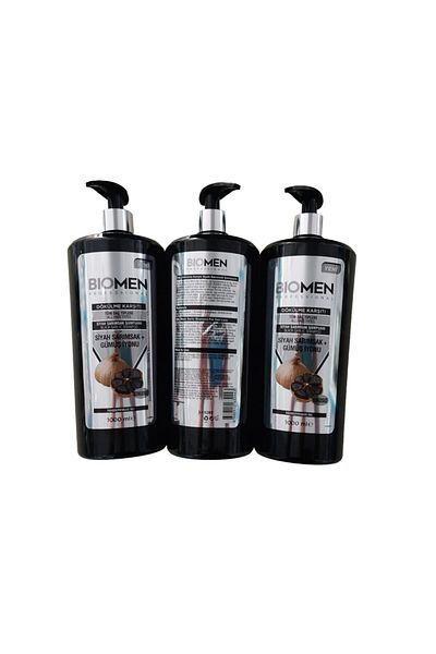 Biomen Black Garlic and Silver Ion Shampoo Set - 3*1000ml:3000ml