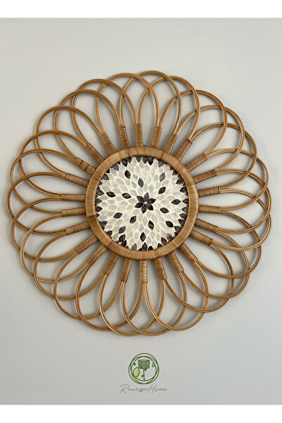 Renesse Home Luanda El Yapımı Rattan Duvar Dekoru