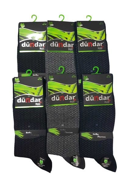 Dündar Çapa Collectıon Plus Bamboo Patterned Men's Socks 6 Pieces