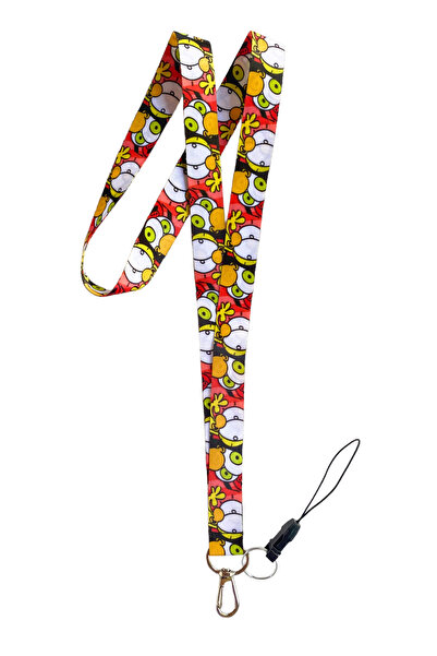 neptünstore Curea de gât Lemon și dispozitiv de agățat telefonul