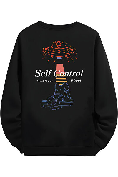 MAGORS سويت شيرت أسود بتصميم فرانك أوشن بلوند