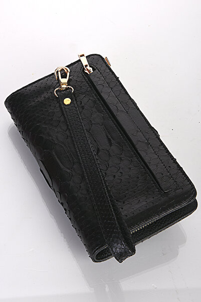 fubileather Hakiki Deri Tek Fermuarlı Telefon Cüzdanı El Çantası