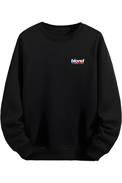 MAGORS Frank Ocean Blond Tasarımlı Siyah Sweatshirt