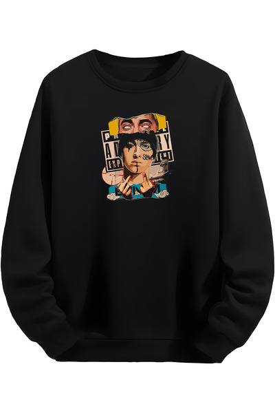 MAGORS Μαύρο φούτερ Eminem Design