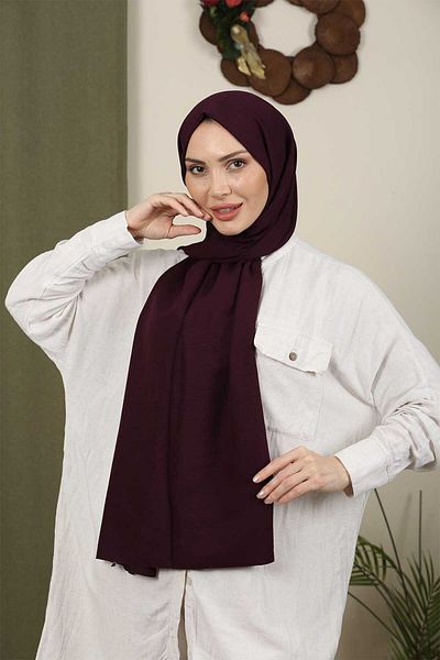 Trablus Hijab Women's Cotton Jazz Shawl Purple