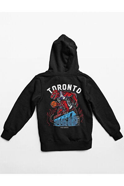 MAGORS سويت شيرت أسود بتصميم تورونتو رابتورز
