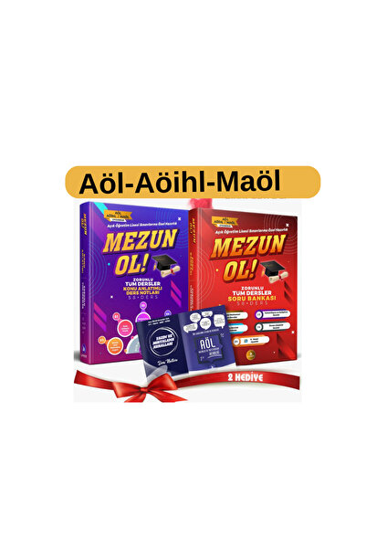 Liyakat Yayınları 2’li AÖL Sınav Seti -Zorunlu Tüm Dersler Konu Anlatım ve So...