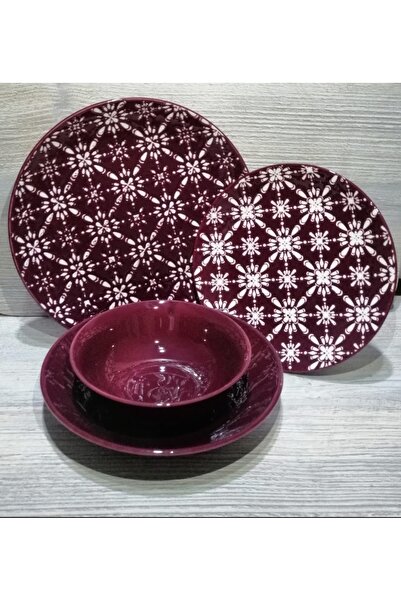 MORMAVİ BAMBUM 24 PARÇA 6 KİŞİLİK PORSELEN YEMEK TAKIMI