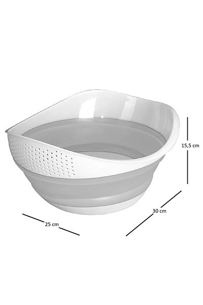 Open Home Concept Folding Rice Strainer - Accordion Collapsible Strainer