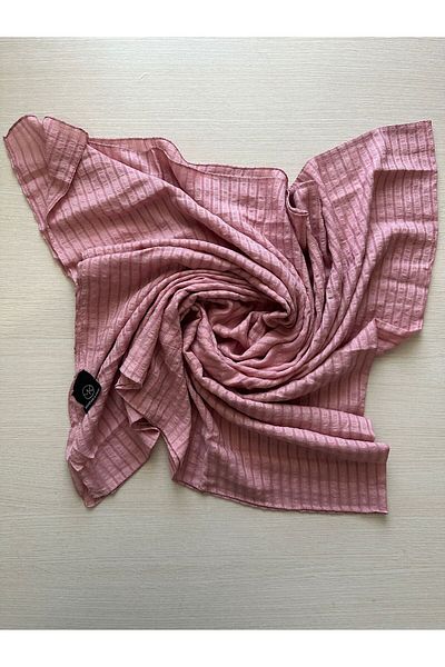 Modakaşmir Fashion Cashmere Row Striped Misto Cotton Shawl